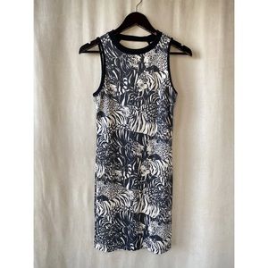 Topshop Animal Print Jersey Dress